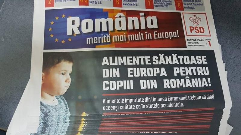 Posta Romana, campanie platita pentru PSD: Pliante alaturi de pensie