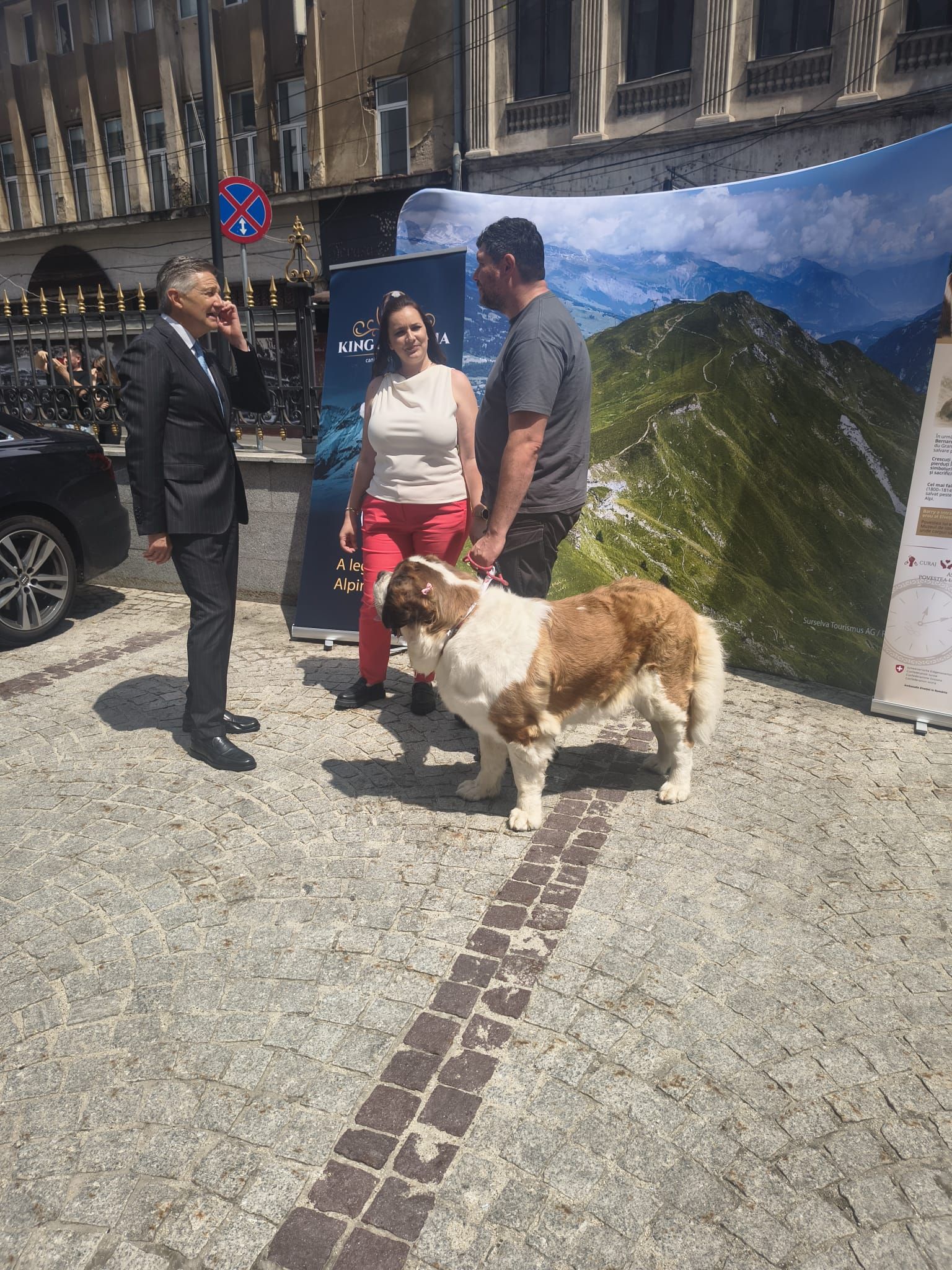 O fotografie cât o mie de cuvinte! Doriți să faceți o poză cu J.LO? Unul dintre cele mai emblematice simboluri ale Elveției, de pază în fața BNR - Poza 1