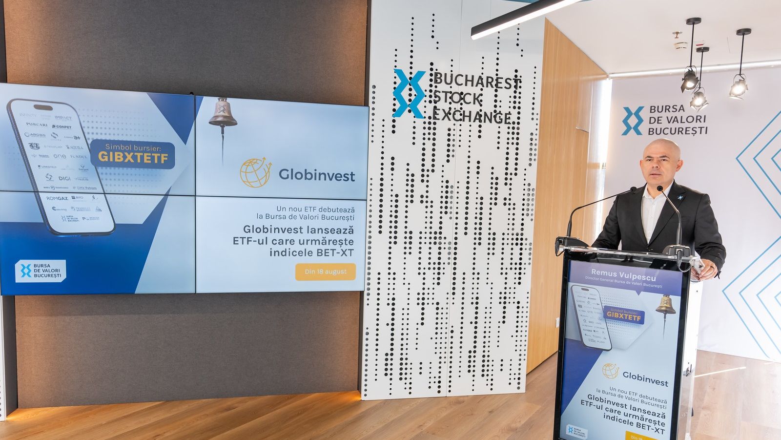 Globinvest aduce BET-XT ETF (GIBXTETF) pe Bursa de la București. TER 1,12% pe an