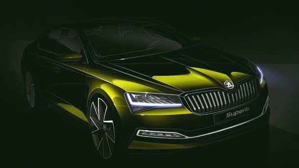 Prima schita oficiala pentru Skoda Superb facelift: lansarea va avea loc la Bratislava, in cel mult 3 saptamani