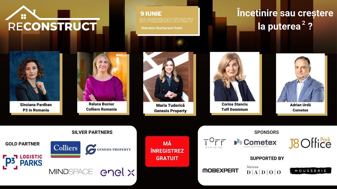 reConstruct 2022 – Evenimentul în care aflăm care sunt cele mai mari provocări ale pieței imobiliare