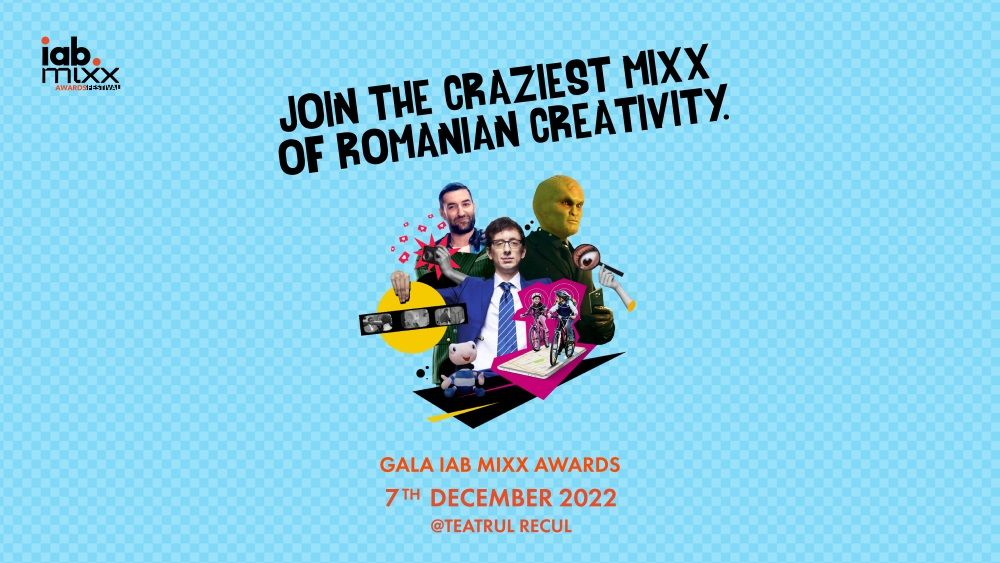 Andi Moisescu și Alex Coteț sunt gazdele IAB MIXX Awards,  pe 7 decembrie, la Teatrul Recul