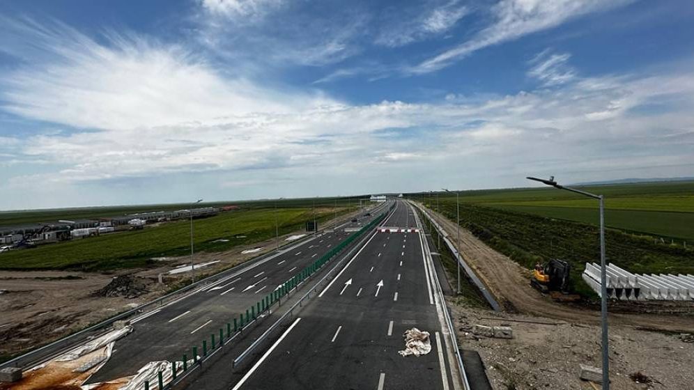 VIDEO | Cel mai lung pod de pe autostrada dintre București și Moldova va fi DESCHIS la finalul lunii