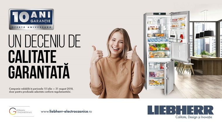 (P) Brandul german Liebherr ofera 10 ani garantie la produsele frigorifice