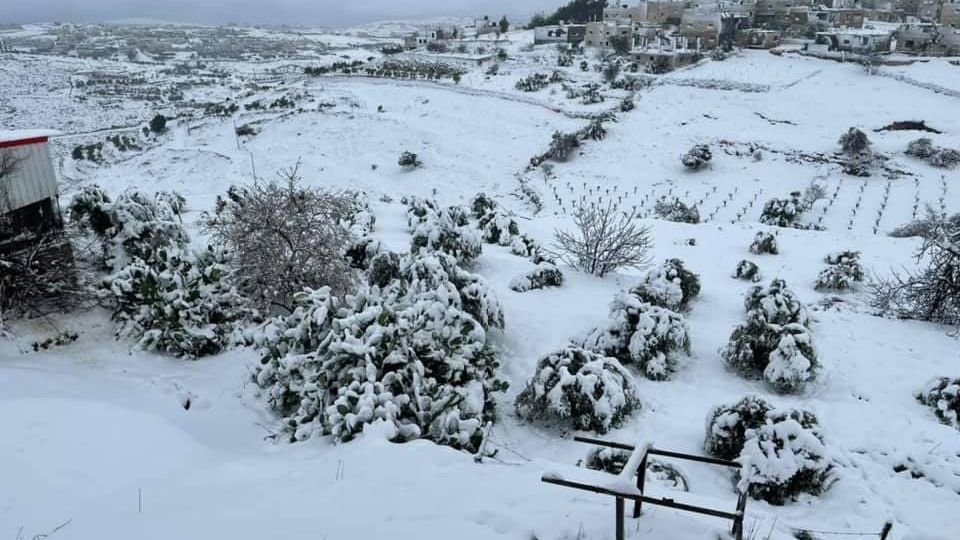 Iarna a mers și în ”locurile sfinte”: zăpadă la Ierusalim după 7 ani