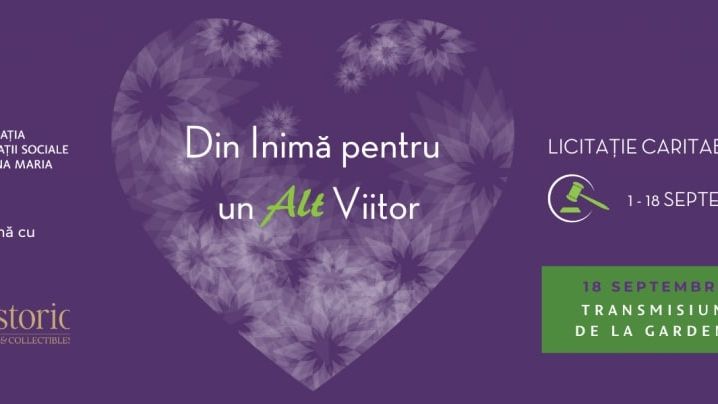 A început licitația binelui, „Din Inimă pentru un ALT Viitor”. Unde vor merge banii strânși