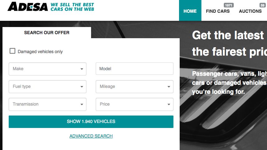 Site-ul de vanzari masini CarsOnTheWeb s-a rebranduit in Adesa Europe
