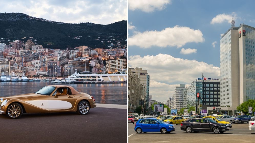 Cati metri patrati de proprietati rezidentiale de lux poti cumpara cu 1 mil. de dolari in marile metropole ale lumii: de la jumatate de garsoniera la Monaco, pana la o vila in Bucuresti