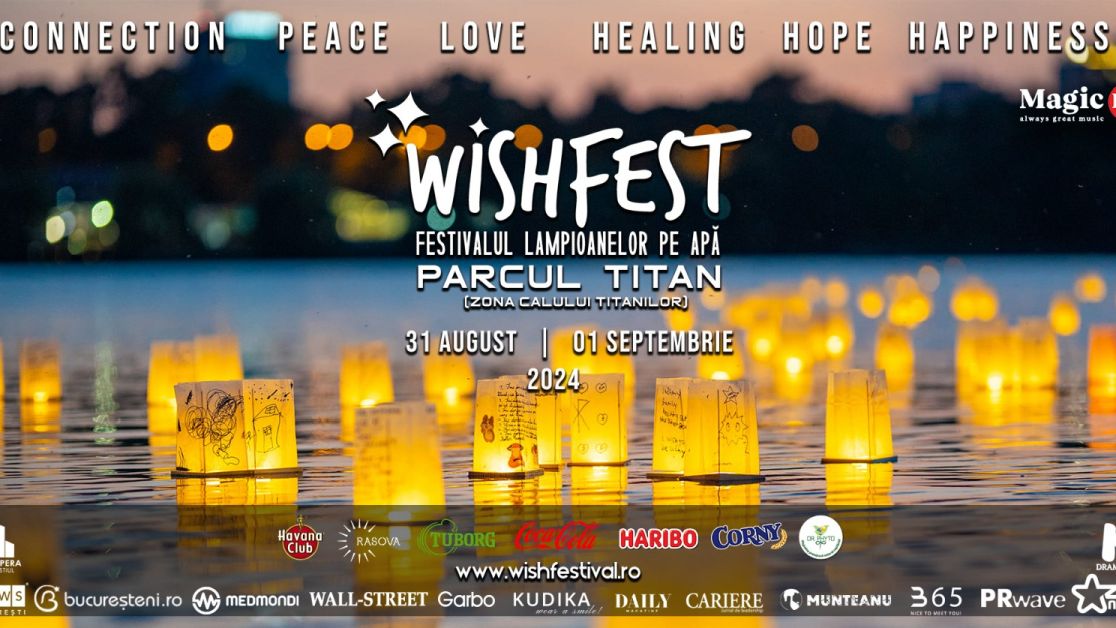 WishFest, festivalul lampioanelor pe apă, are loc pe 31 august și 1 septembrie