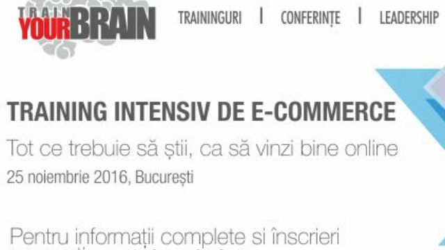 (P) Training Intensiv de E-commerce cu Train Your Brain