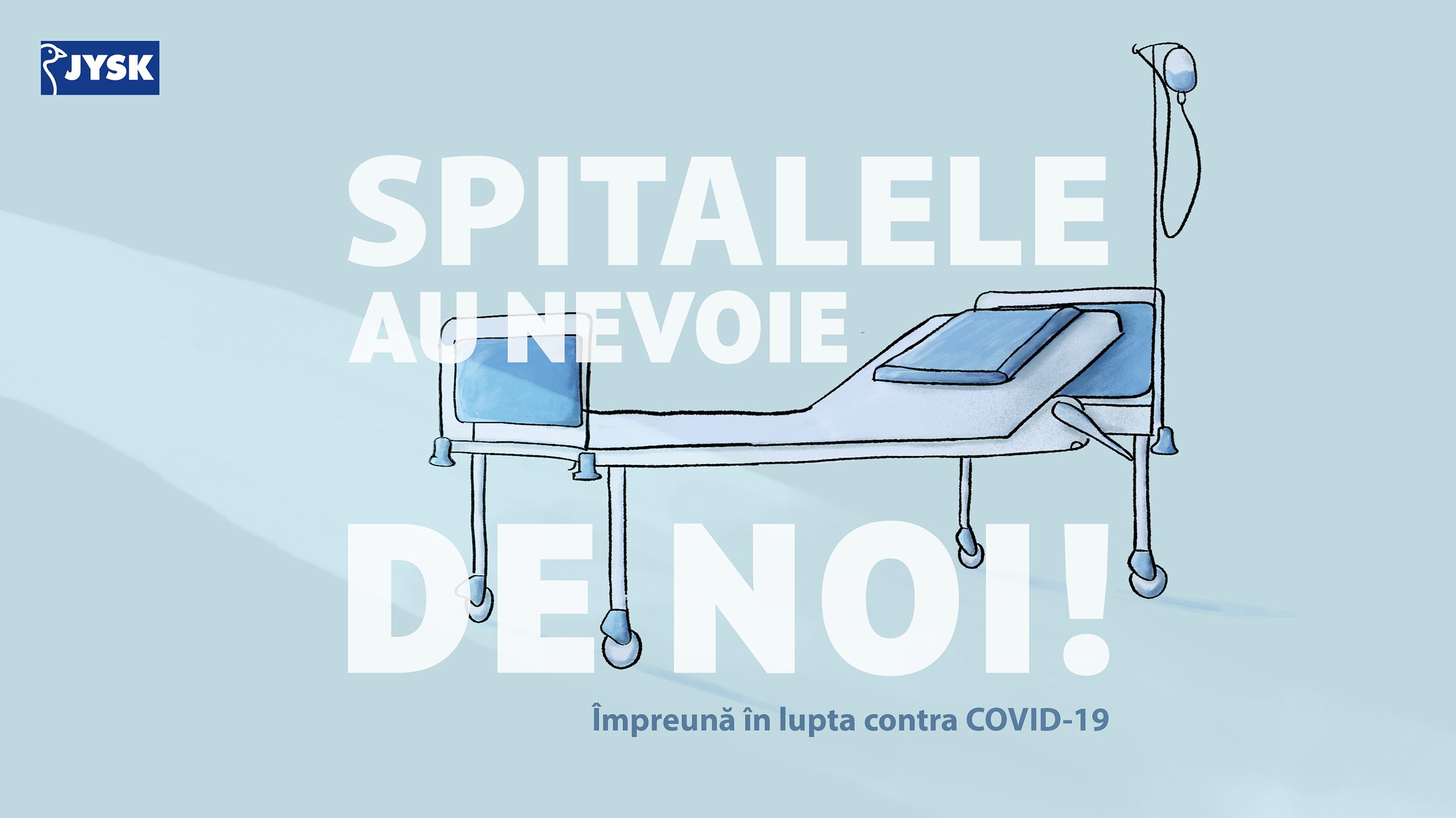 JYSK creează un fond de urgenta de 150.000 de lei pentru spitalele care îngrijesc bolnavii de COVID-19 și au nevoie de plăpumi, perne sau lenjerii de pat