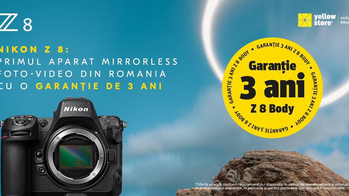 Nikon Z 8 - primul aparat foto-video mirrorless din România cu o garanție de 3 ani!