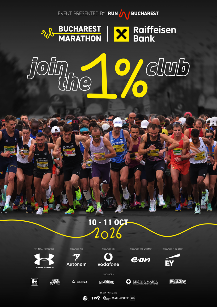 Bucureștiul aleargă din nou: cea de-a 19-a ediție a Raiffeisen Bank Bucharest Marathon aduce sportul, comunitatea și energia orașului în prim-plan