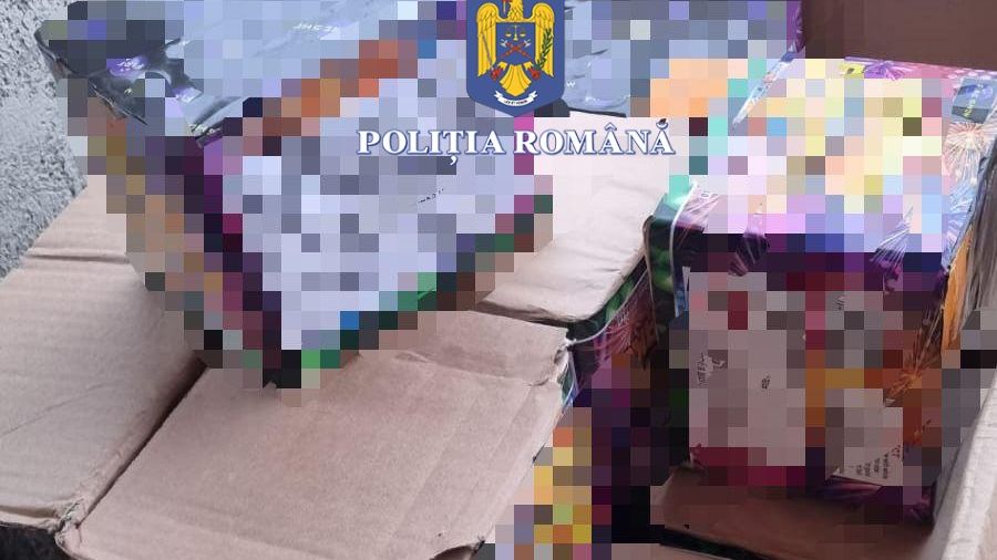 Peste 19 tone de artificii și petarde au fost confiscate de polițiștii români, în mai puțin de două săptămâni