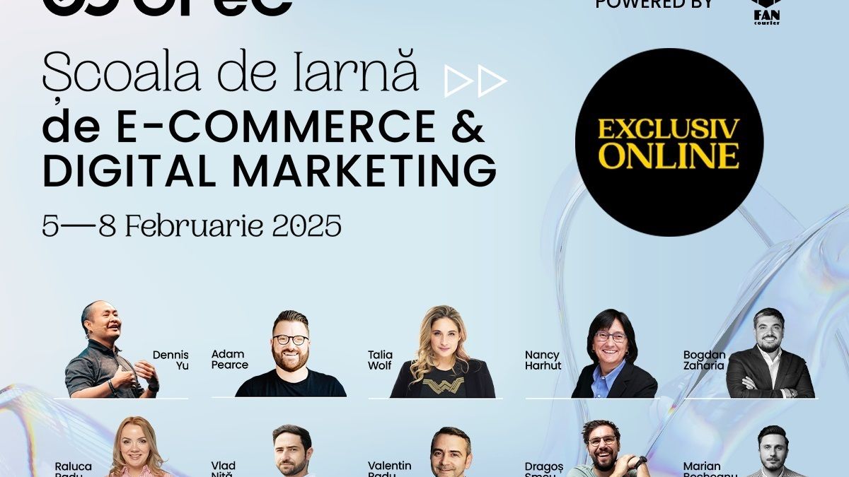 Școala de Iarnă GPeC Online 5-8 februarie: 15 sesiuni de cursuri și dezbateri intensive despre tot ce e important în E-Commerce și Digital Marketing în 2025