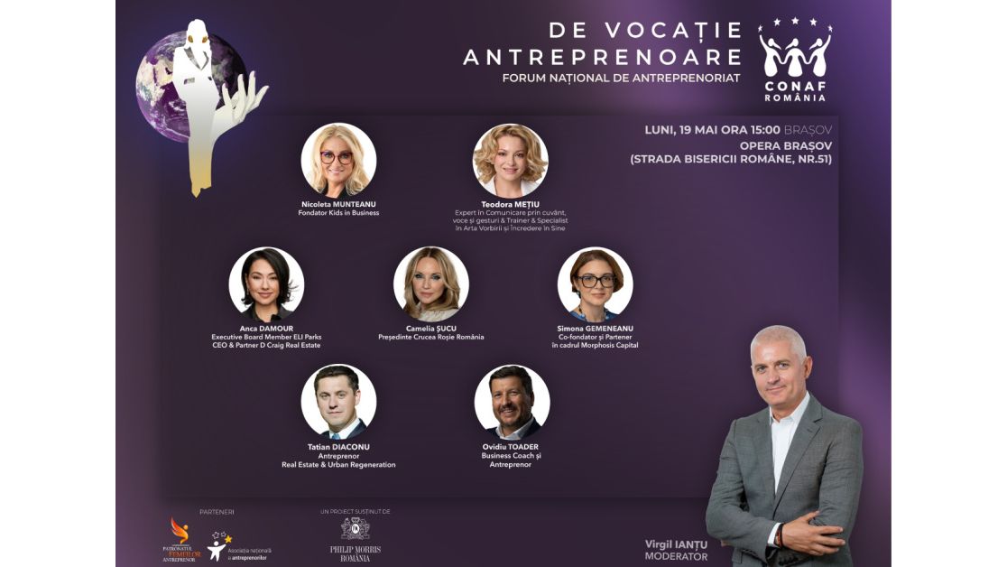 România are nevoie de vocea ta! Pe 19 mai, la Brașov, o mișcare prinde glas: leadership feminin care transformă