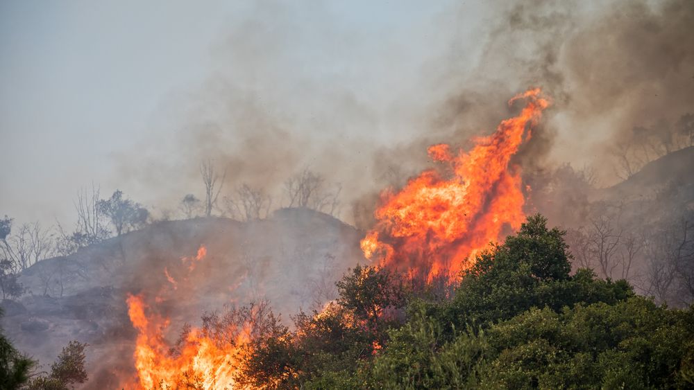 Incendii ample de vegetație în Grecia: 16 sate au fost evacuate