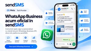 sendSMS aduce WhatsApp for Business într-o singură platformă pentru notificări, suport și automatizări