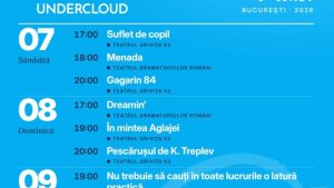 UNDERCLOUD 19 în 19 spectacole timp de 10 zile