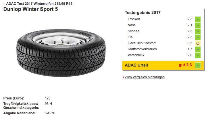 Dunlop Winter Sport 5 - loc 1