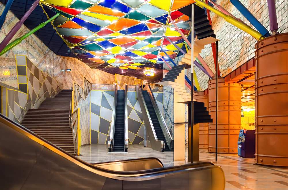 Olaias Metro Station, Lisabona, Portugalia