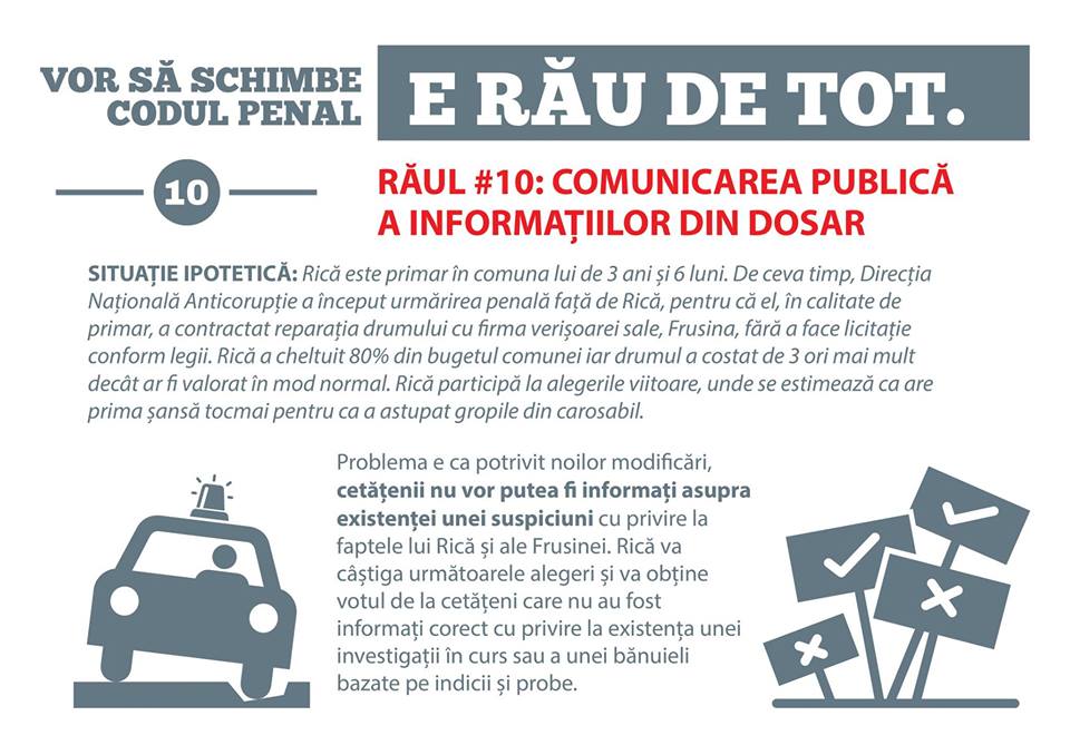 Raul #10: Comunicarea publica a informatiilor din dosar