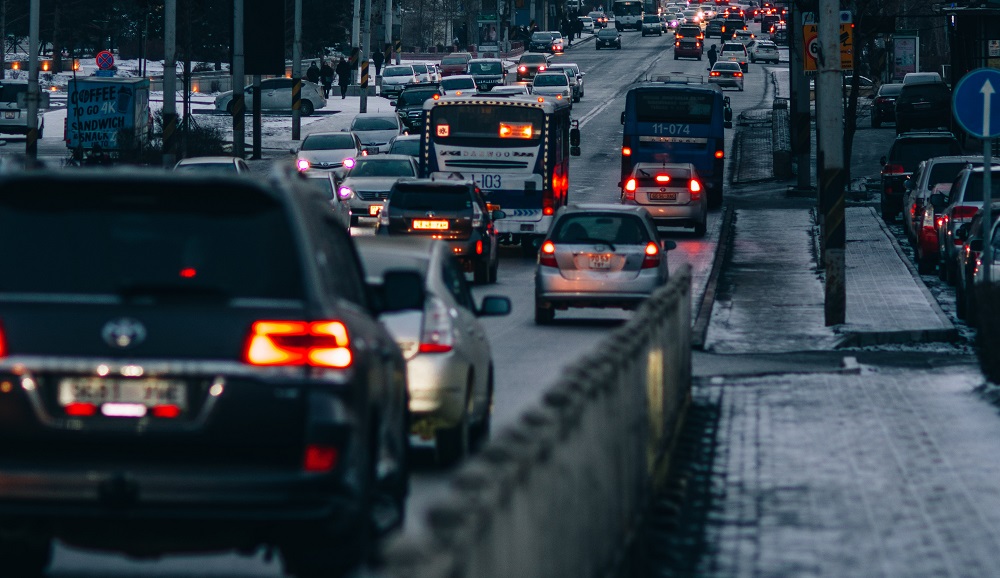 Haos în trafic, în Mongolia