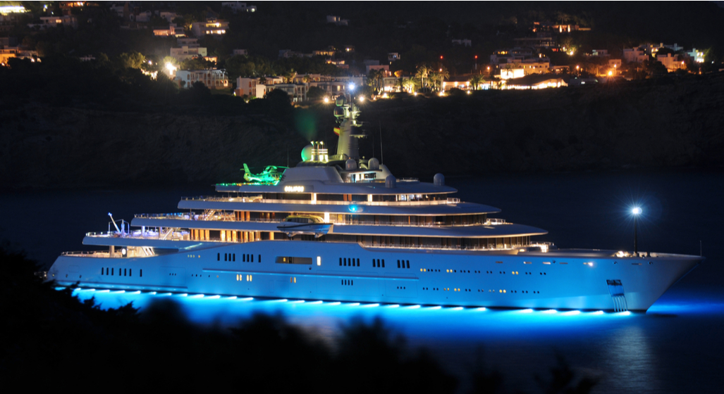 Iahtul Eclipse al lui Roman Abramovici - 13.564 de tone