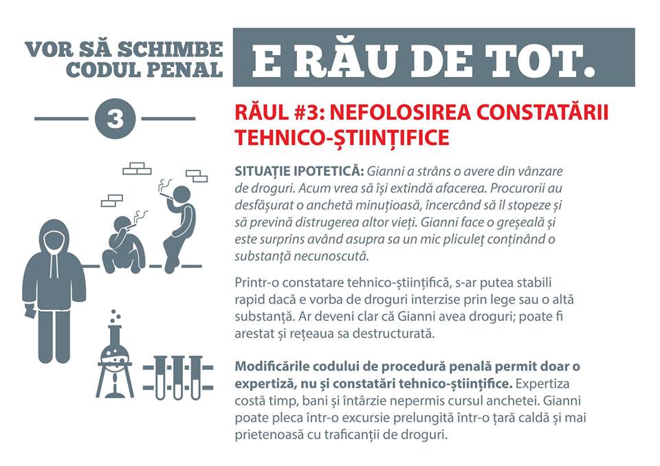 Raul #3: Nefolosirea constatarii tehnico-stiintifice